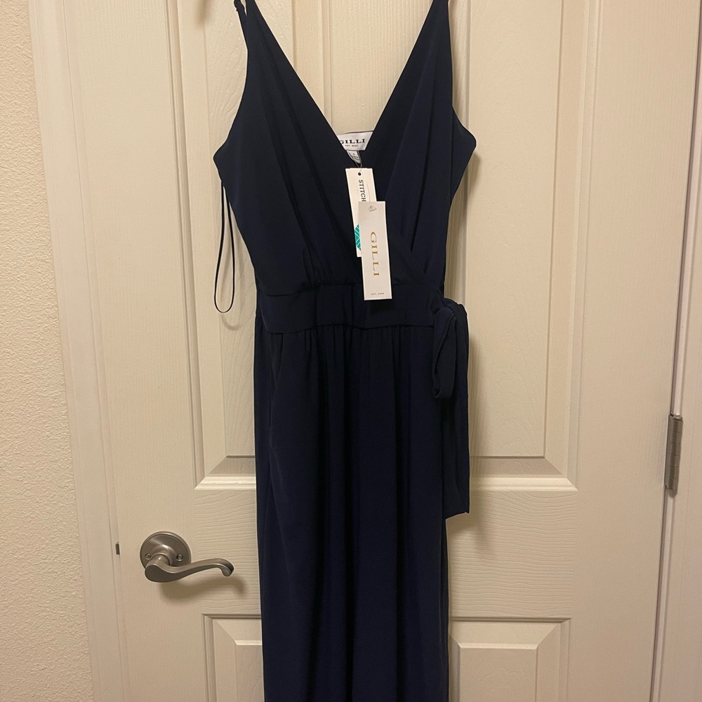 Gilli Deep Blue Maxi Dress